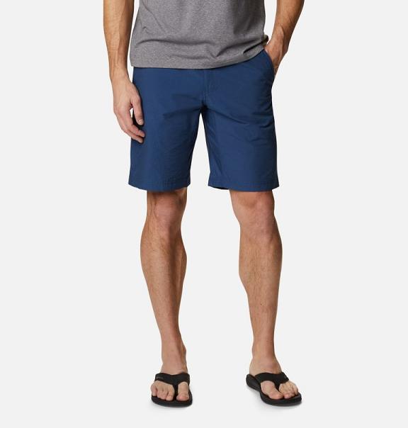 Columbia Trek-On Shorts Blue For Men's NZ62075 New Zealand